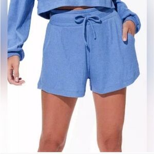 EleVen by Venus Williams Blue Razzle Dazzle Tennis Short Drawstring Waist- S NWT